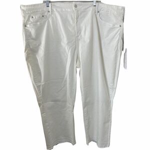 NYDJ Jeans Womens 28W Capris Release Hem Skinny White Stretch New